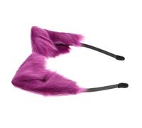HAPINARY Cat Ears Headband Unique Cosplay Accessory for Girls Delicate Hair Hoops for Festivals and Parties Handmade Plush Anime Design