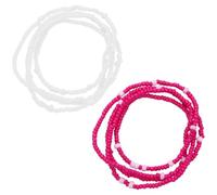 HAPINARY Chaîne de Taille en Perles de Verre Légère pour Femmes, Bijoux de Chaîne de Ventre Faits Main, Accessoires Décoratifs pour Plage et Voyages
