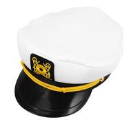 HAPINARY Chapeau de Capitaine de Yacht Blanc pour Hommes et Femmes, Ajustable Broderie, Polyester Respirant, Style Européen pour Fêtes en Plein Air et Sports