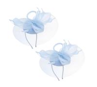 HAPINARY Chapeau Fascinateur en Tulle avec Voile Élégant pour Mariage et Banquets, Accessoires Cheveux Confortables et Polyvalents pour Femmes et Mariées, Lot de 2 Pièces