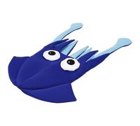 HAPINARY Chapeau Pieuvre Bleu en Tissu Velours, Accessoire Polyvalent et Charmant pour Cosplay et Halloween, pour Portraits et Fêtes Costumées