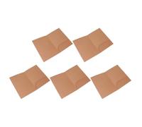 HAPINARY Chemises Cartonnées Papier Kraft 5 Pièces Format A4 Pochette à Compartiment Unique pour Rangement Bureau École et Réunion