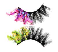HAPINARY Cils à Paillettes Extensions De Cils Naturelles Longs Pour Maquillage Des Yeux Individuels Pour Événements Spéciaux