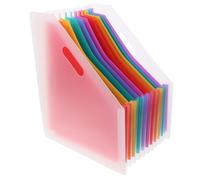 HAPINARY Classeur Accordéon Vertical Grand Format Transparent, Organiseur de Dossiers Accordéon Extensible, Système de Tri Multi-Niveaux, Rangement Bureau Polyvalent pour Documents