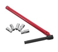 HAPINARY ouille de Robinet Ajustable pour Espaces Étroits 8-13 MM | Acier Rouge, Double Embout à Cliquet, Changement Rapide, pour Raccords, Toilettes et Réparation