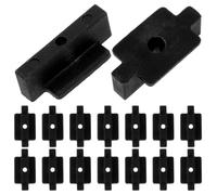 HAPINARY Clips de Fixation Cachés pour Terrasse Composite en Fer et Abs, Solution Fiable et Installation Facile, pour Pose de Deck, Pack 1 Set Noir
