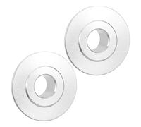 HAPINARY Clips de Verrouillage pour Roulettes de Fauteuil Roulant en Alliage D’Aluminium 8 MM, Paire Argentée, Dispositif de Limite de Roue Anti-Vibration pour Accessoires de Mobilité