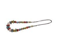 HAPINARY Collier Boho Bohème en Céramique Léger et Résistant aux Éclats pour Femmes, Perles Rondes Colorées, Usage Quotidien Soirée
