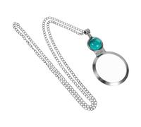 HAPINARY Collier Loupe Vintage Pendentif Loupe de Lecture Portable avec Chaîne Longue pour Lecture Artisanat et Bijoux