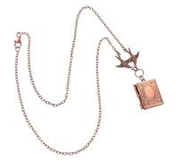 HAPINARY Collier Médaillon de Hirondelle Pendentif Vintage en Alliage Marron Accessoire Symbole de Bonheur et Chance pour Femmes, Fêtes Quotidien