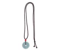HAPINARY Collier pendentif en jade naturel vert sculpté, décoration suspendue en, bijou feng shui spirituel, amulette chinoise pour homme