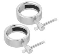 HAPINARY Colliers de Barre D'haltères en Alliage Argenté 2pcs, Pinces Robustes à Ressort Anti-dérapantes, Compatibles Universellement pour Équipements Sportifs et Centres de Fitness