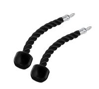 HAPINARY Cordon de tirage vers Le Bas, Corde pour l'entraînement Physique, 2 Pcs, Noir, TPR・Nylon, Compatible avec câble Machine, Strength Building Exercises