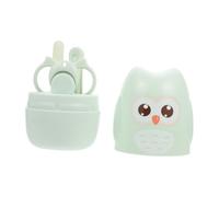 HAPINARY Coupe-ongles Bébé Dessin Animé et Ciseaux Sécurité Ensemble Manucure -né Acier Inoxydable et Abs Soins des Ongles Bébé et Tout-petits Kit 4 Pièces Menthe