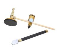 HAPINARY Coupe-Verre Portable Outil De Coupe Circulaire Kit De Coupe De Verre Circulaire De Verre Avec Bouton Réglable