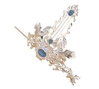 HAPINARY Couronne De Cheveux Traditionnelle Chinoise Avec Épingle à Cheveux Style Vintage Accessoire Élégant Pour Hanfu Décoration Rétro Avec Perles Et Gemmes