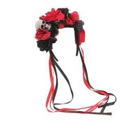 HAPINARY Couronne De Fleurs Gothiques Avec Roses Noires Accessoire De Fête Halloween Jour Des Morts Pour Cosplay Et Événements Festifs