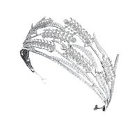 HAPINARY Couronne de Mariage Baroque Diadème pour Mariée Accessoire de Robe de Mariée Tiare Délicate pour et