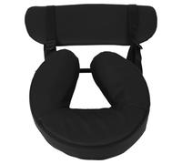 HAPINARY Coussin D'appui-tête Ergonomique en Pu Noir pour Table de Massage Professionnel, Petit Coussin Facial Mousse Confortable, pour Salons de Beauté