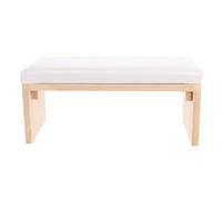 HAPINARY Coussin de Repos pour Main en Bois Véritable Style Japonerie Blanc, Support de Bras pour Manucure Professionnelle, Réduit la Fatigue du Cou en Salon de Nail Art