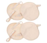 HAPINARY Coussinet Anti-transpiration Lavable et Réutilisable pour Aisselles, Protection Fine en Coton à Séchage Rapide, 2 Paires Couleur Peau, Coussinets Invisibles pour Sport et Usage