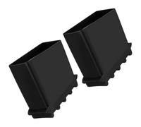 HAPINARY Couvre-Pieds d'Échelle en Caoutchouc 2 Pièces Antidérapants 5X5X2.5 CM Patins Résistants pour Escabeaux de Sécurité et Travaux en Hauteur