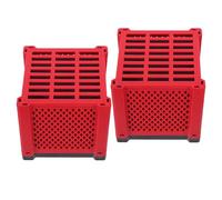 HAPINARY Cube Filtrant pour Aquarium Charbon Actif 2 Kits Boîte de Filtration D’Angle Réutilisable pour Filtration Puissante, Rangement Intégré des Masses Filtrantes, pour Aquarium
