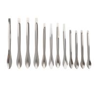 HAPINARY Cuillère doseuse en acier inoxydable, 12pcs, cuillère à mesurer pour expériences, pour instituts de recherche et universités, ustensiles de laboratoire multipurpose