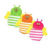 HAPINARY De Bain Pour Enfants Moufles De Gommage Pour Le Corps Motif Animal De Dessin Animé Pour Bébé Et Tout-petit Ensemble De Moufles Moussantes