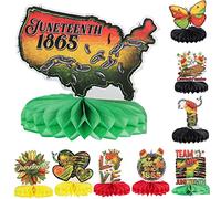 HAPINARY Décorations De Fête De L'Indépendance, 9 Pièces, Ornements en Nid d'abeille, Ornements en Nid d'abeille, Décorations du Mois De L'Histoire des Noirs pour Fête, Décors en Nid