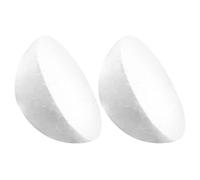 HAPINARY Demi-Boules de Polystyrène 18 CM, Lot de 2 Sphères Mousse pour Loisirs Créatifs et Décoration de Fleur Mariage