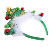 HAPINARY Diadème Lumineux De Noël Avec Décoration Plumes Accessoire De Fête Créatif Pour Cheveux Pour Célébrations De Noël Photos Entre