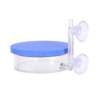 HAPINARY Diffuseur Aquarium Pierre Air Bleu Large Raffineur Oxygène Silencieux avec Ventouse Robuste pour Bassins et Aquariums Plantés Effet Brume Esthétique et Fixation Stable