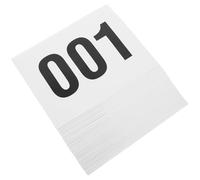 HAPINARY Dossard Course Pied Autocollant 50 unités, Chiffres adhesifs de 1 à 50, pour Courses caritatives et Marathons, Bords arrondis, 19 x 14,5 cm
