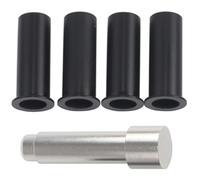 HAPINARY Douille de Charnière de Porte Véhicule Tout- Jku, Kit de Réparation 4 Pièces Goupilles, Matériau Abs et Alliage D’aluminium, Remplacement Bague Charnière Automobile, Accessoire