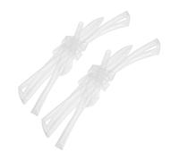 HAPINARY Embouts de Lacets Thermorétractables Transparents Taille 0,64x0,50cm Lot de 2 Protection L'effilochage, Gaine Plastique Haute Transparence pour Réparation DIY