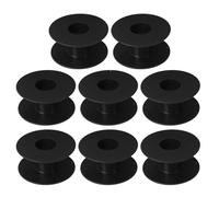 HAPINARY Enrouleur de Câble d'Extension Noir 8 Pièces en Plastique Robuste - Bobines Vides pour Fil de Soudure, Compact et Portable pour Camping, Caravane et Bricolage