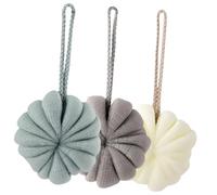 HAPINARY Ensemble De 3 Éponges De Bain Et De En Maille Pour Un Nettoyage En Profondeur