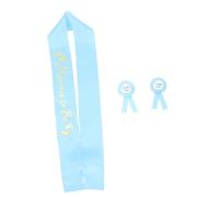 HAPINARY Ensemble De Décorations De Baby Shower Uniques Pour Future Maman Écharpe Épingle Pour Futur Papa Badge Pour Future Maman Lot De 3 Pièces