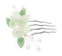 HAPINARY Ensemble de peignes de cheveux rétro accessoires ancien peigne vintage coiffure floral bâtons de cheveux asiatiques peignes à cheveux décoratifs un verre Vert