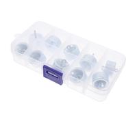 HAPINARY Ensemble de Poids 1kg pour Laboratoire 10 Petits Plombs D'hameçon en Fer Chromé, Design Compact et Mesures Précises pour Expériences de Physique Éducatives