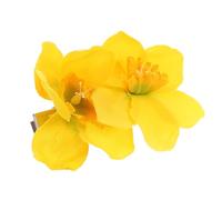 HAPINARY Épingle à Cheveux Jonquille Artificielle Jaune Pastel, Pince à Fleurs Rétro Stable, Petite Barrette Latérale pour Coiffure Hanfu et Look Printanier, Accessoire Cheveux Féminin