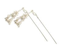 HAPINARY Épingle à Cheveux Lanterne Chinoise 2 Pièces 16 Cm Accessoires Cheveux Femmes Style Hanfu Rétro Pour Chignons Élégants Bijoux Anciens