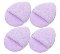 HAPINARY Éponges Démaquillantes 4Pcs Nettoyage Profond Exfoliation Taille Compacte pour Visage Sensible Pratiques à Transporter Accessoires de Beauté