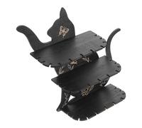 HAPINARY Étagère Murale Cristal en Forme de Chat en Bois, Rangements Flottants pour Huiles Essentielles et Petits Objets, Idéale pour Salon et Décorations Murales