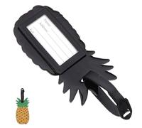 HAPINARY Étiquette à Bagages Ananas Jaune en Plastique, Étiquette D'identification de Valise Créative et Unique pour Écrire Nom et Adresse