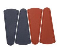 HAPINARY Étuis à Outils Pour Ciseaux à Sourcils Lot De 4 Protection Housse Cuir Portable Petits Ciseaux Couture Usage Beauté Accessoires Sécurité Bleu Et Jaune