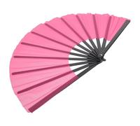 HAPINARY Éventail Pliant Décoratif Rose Rouge pour Danse et Fête, Style | Tissu et Plastique Abs, Structure Légère à Ouvrir, Accessoire pour Costumes, Cosplay, Voyage et Scène