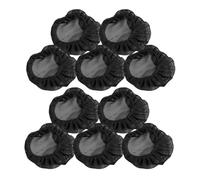 HAPINARY Filets à Cheveux pour Chignon en Tissu Noir, 10 Pièces, Convient aux Groupes de Danse pour Ballet et Représentations