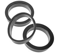 HAPINARY Filtres à air coniques 3pcs 76mm Adaptateurs d'admission en caoutchouc pour amélioration de l'efficacité du moteur